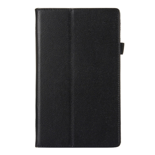 For Amazon Kindle Fire HD8 (2017) Litchi Texture Horizontal Flip Leather Case with Holder(Black) by buy2fix