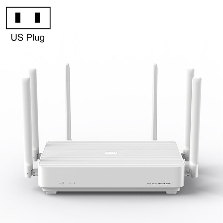 Original Xiaomi Redmi AX5400 WiFi 6 Router 160MHz 4K QAM, US Plug (White) -  by Xiaomi | Online Shopping UK | buy2fix