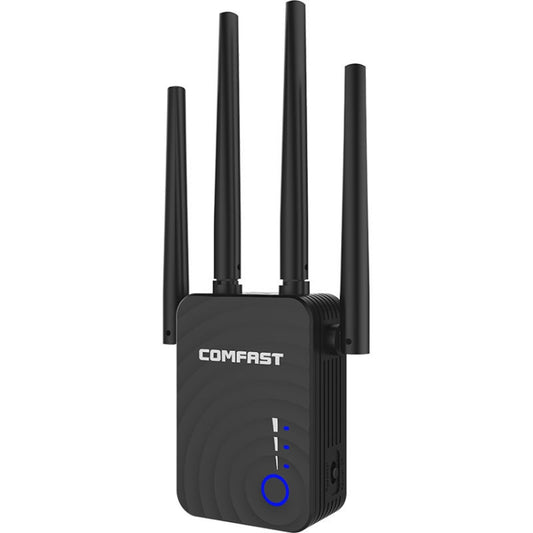 COMFAST CF-WR754AC 1200Mbps Dual-band Wireless WIFI Signal Amplifier Repeater Booster Network Router with 4 Antennas - Broadband Amplifiers by COMFAST | Online Shopping UK | buy2fix