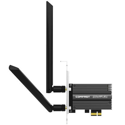 COMFAST CF-AX200 PRO 3000Mbps Bluetooth PCI-E Wifi Network Card Adapter with 2 Antennas - Computer & Networking by COMFAST | Online Shopping UK | buy2fix