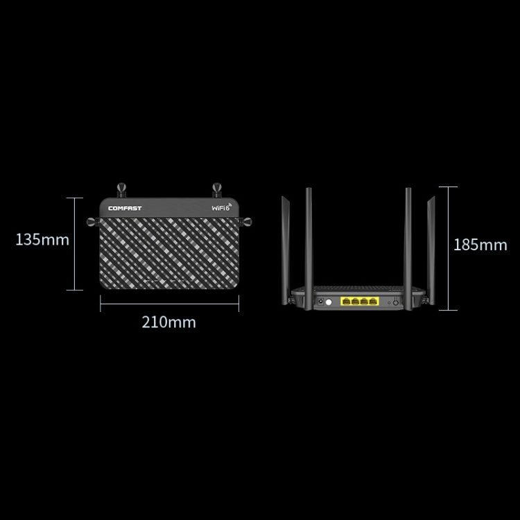 COMFAST CF-XR10 1800Mbps WiFi6 Dual-band Gigabit Household Signal Amplifier Wireless Router Repeater - Wireless Routers by COMFAST | Online Shopping UK | buy2fix