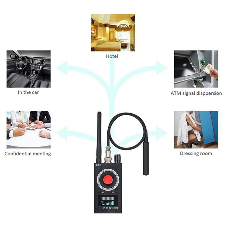 K18 Anti-sneak Sneak Shot Wireless GPS Detector Wireless Signal Detector by buy2fix