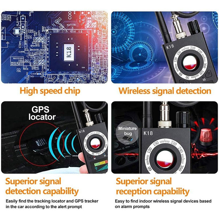 K18 Anti-sneak Sneak Shot Wireless GPS Detector Wireless Signal Detector by buy2fix