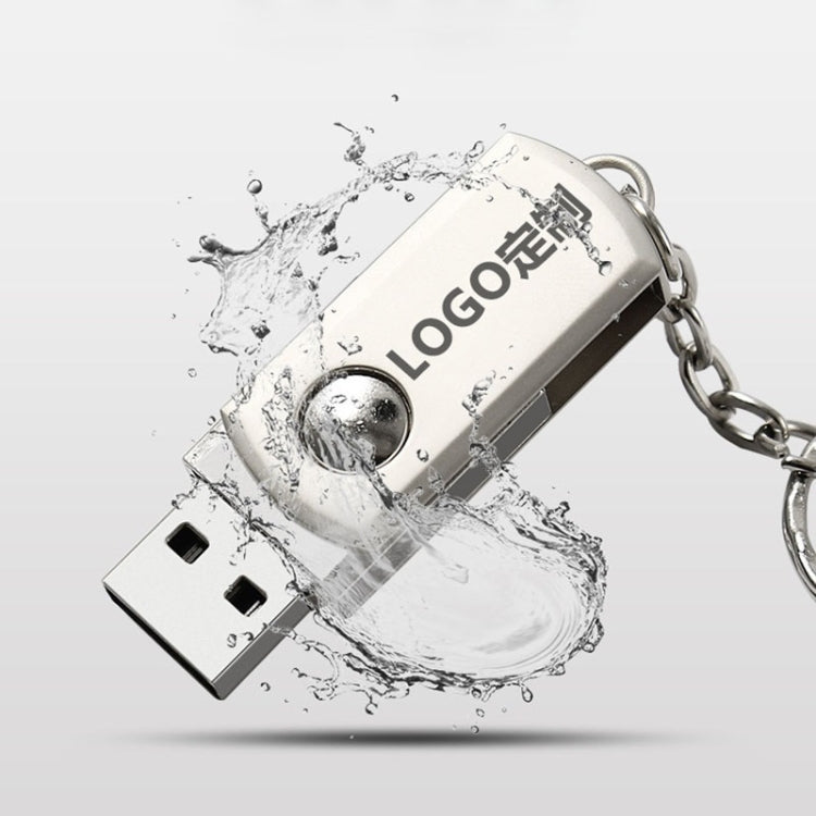 MicroDrive 4GB USB 2.0 Creative Personality Metal U Disk with Hook (Silver) by MicroDrive