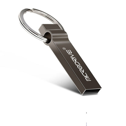 MicroDrive 8GB USB 2.0 Metal Keychain U Disk (Black) - Computer & Networking by MicroDrive | Online Shopping UK | buy2fix