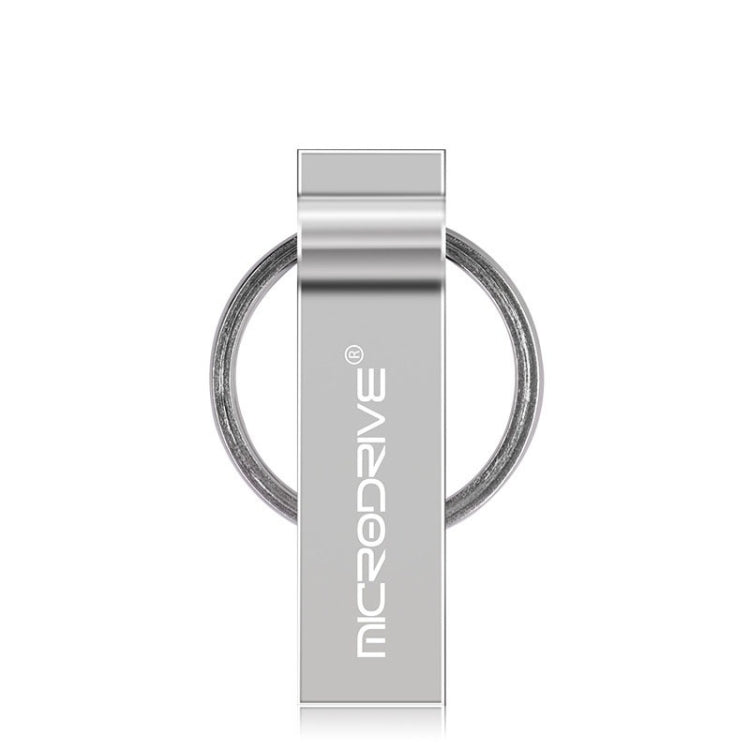 MicroDrive 8GB USB 2.0 Metal Keychain U Disk (Grey) - Computer & Networking by MicroDrive | Online Shopping UK | buy2fix