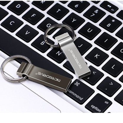 MicroDrive 8GB USB 2.0 Metal Keychain U Disk (Grey) - Computer & Networking by MicroDrive | Online Shopping UK | buy2fix