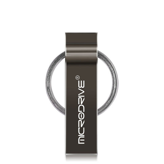 MicroDrive 128GB USB 2.0 Metal Keychain U Disk (Black) - Computer & Networking by MicroDrive | Online Shopping UK | buy2fix