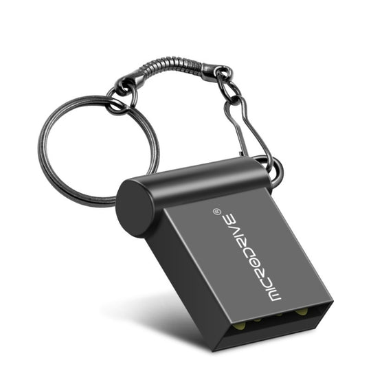 MicroDrive 16 Go USB 2.0 Mini clé USB en métal U Disk (Noir)