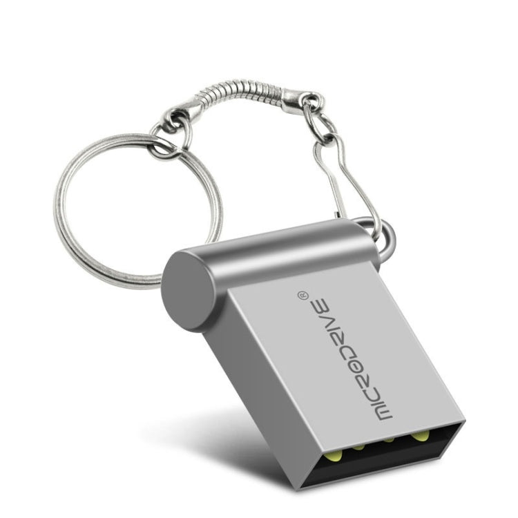 MicroDrive 32GB USB 2.0 Metal Mini USB Flash Drives U Disk (Grey) - USB Flash Drives by MicroDrive | Online Shopping UK | buy2fix