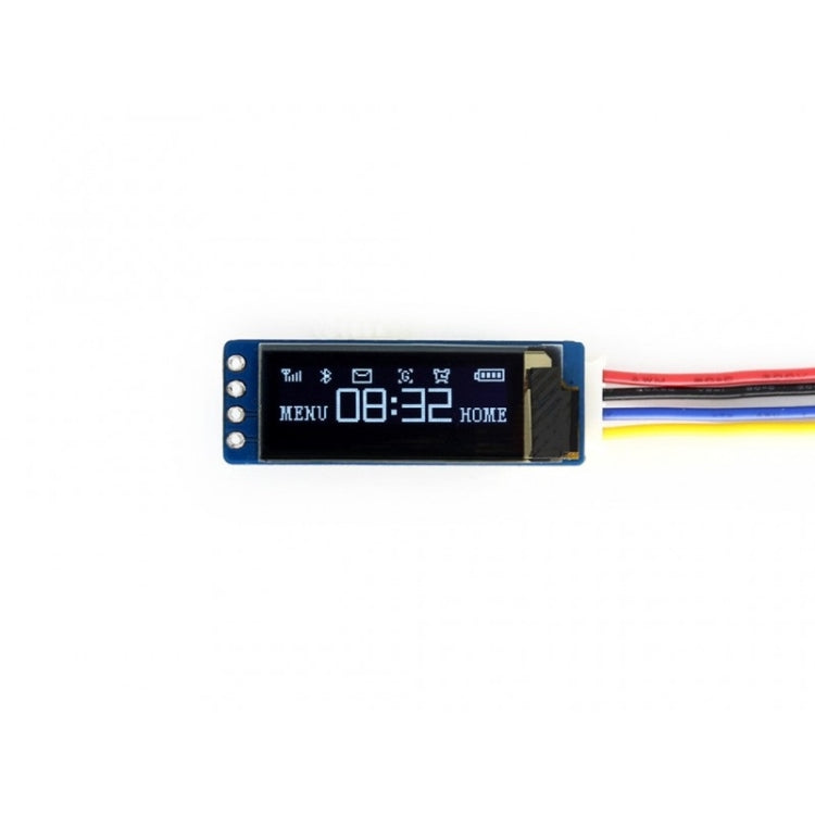 Waveshare 0.91 inch OLED Display Module, 128x32 Pixels, I2C Interface - Modules Expansions Accessories by Waveshare | Online Shopping UK | buy2fix