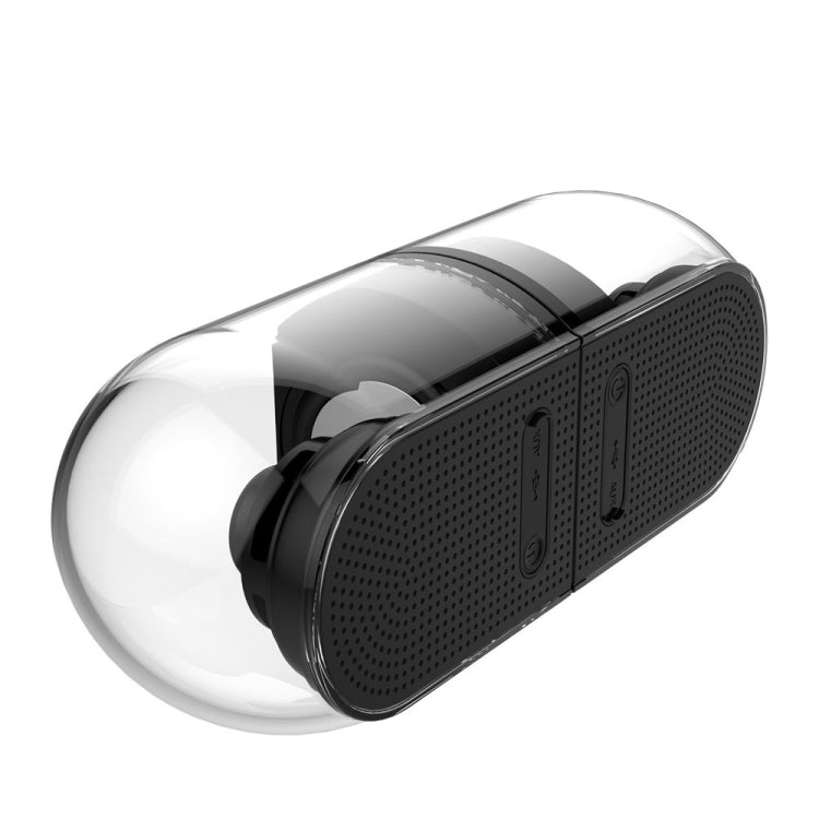 OVEVO True 3D TWS Magnetic Wireless Bluetooth Stereo Surround HiFi Speaker with Full Transparent Home - Mini Speaker by OVEVO | Online Shopping UK | buy2fix