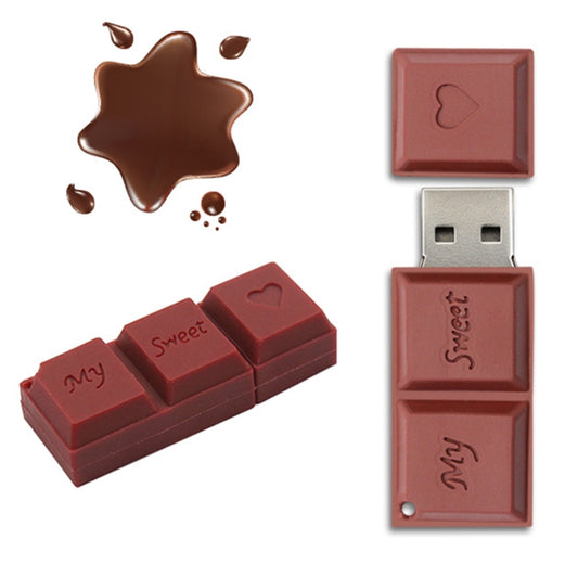 MicroDrive 8GB USB 2.0 Creative Chocolate U Disk - USB Flash Drives by MicroDrive | Online Shopping UK | buy2fix