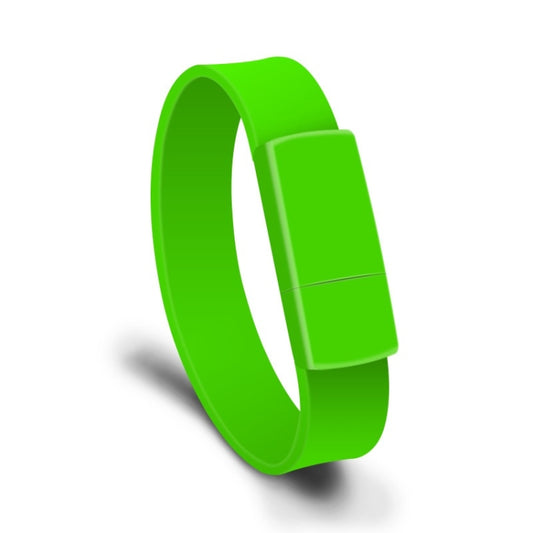 MicroDrive 128GB USB 2.0 Fashion Bracelet Wristband U Disk (Green) by MicroDrive