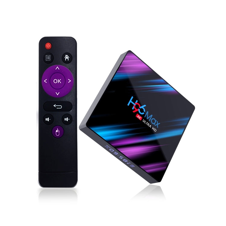 H96 Max-3318 4K Ultra HD Android TV Box with Remote Controller, Android 9.0, RK3318 Quad-Core 64bit Cortex-A53, WiFi 2.4G/5G, Bluetooth 4.0, 4GB+64GB - Consumer Electronics by buy2fix | Online Shopping UK | buy2fix