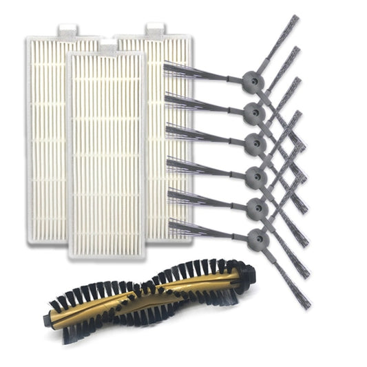 XI216 A Pair K614 Side Brushes + 3 PCS I207 Filters +I202 Main Brush Sets for ILIFE A4 - Consumer Electronics by buy2fix | Online Shopping UK | buy2fix